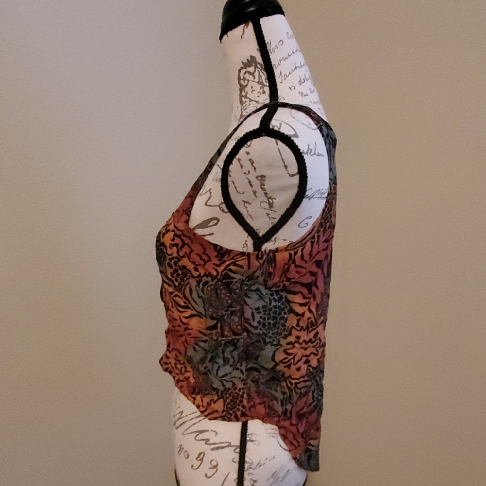 Leopard jungle print tank top. Medium - Picture 3 of 5